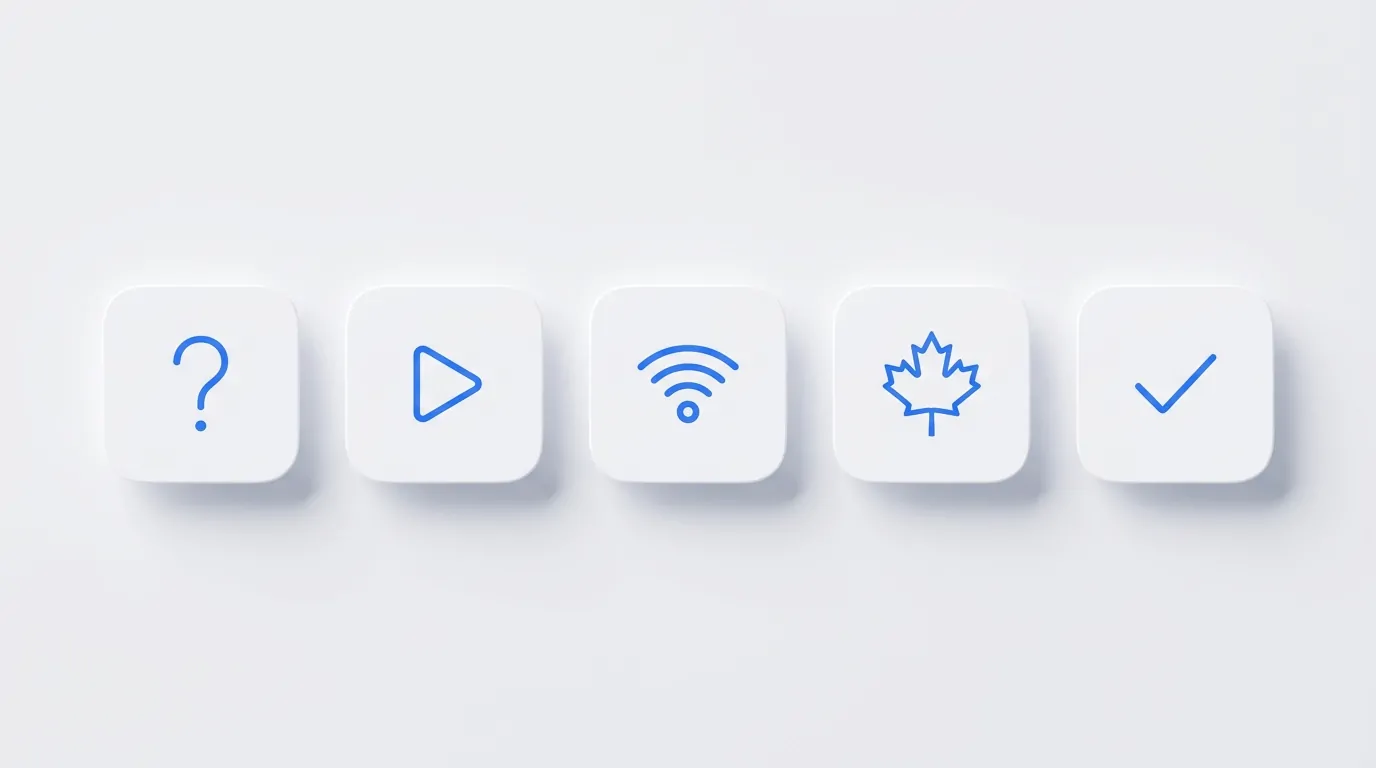 Icons for streaming, wifi, United States and answered questions about Smartiflix in United States